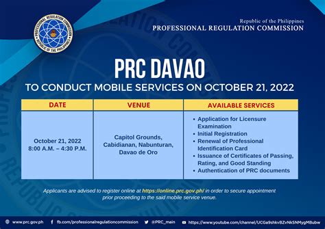 prc davao appointment